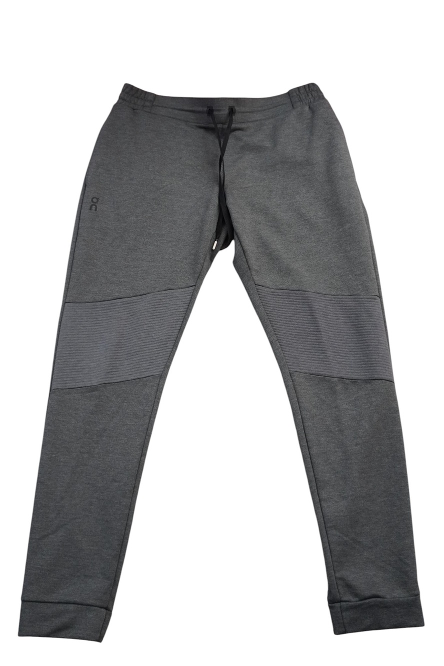 On Sweatpants Joggers Mens Large Gray Knit Elastic Waist Pockets Gym Athletic